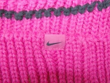 NIKE CZAPKA ZIMOWA DAMSKA POMPON WYPRZEDAŻ -50%