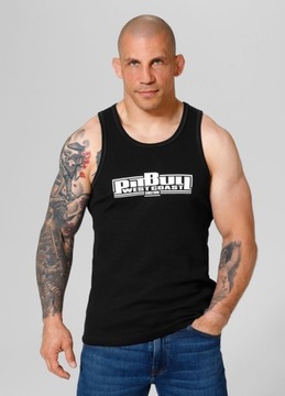 Męski Tank Top Koszulka Pitbull Rib Classic Boxing Bezrękawnik Podkoszulek