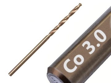 WIERTŁO WIERTŁA KOBALTOWE DO METALU NIERDZEWKI 3,0