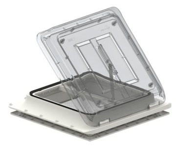 OKNO DACHOWE WYWIETRZNIK CRYSTAL VENT 40x40 FIAMMA