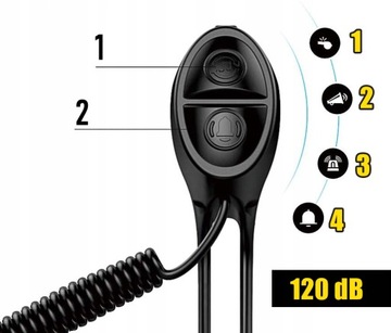 ЗВОНОК ДЛЯ ВЕЛОСИПЕДА, СКУТЕРА, ЭЛЕКТРОННЫЙ ЗВУК, 4 ЗВУКА, БАТАРЕЯ USB