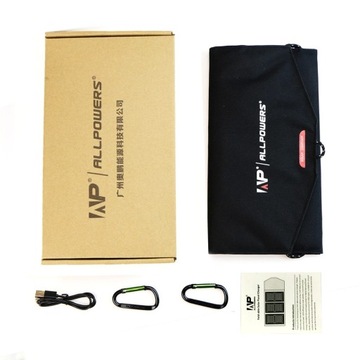 Солнечное зарядное устройство Allpowers Panel/USB 21 Вт