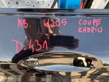 DVEŘE LEVÉ MERCEDES C TŘÍDA W205 COUPE CABRIO LEVÝ PŘEDNÍ