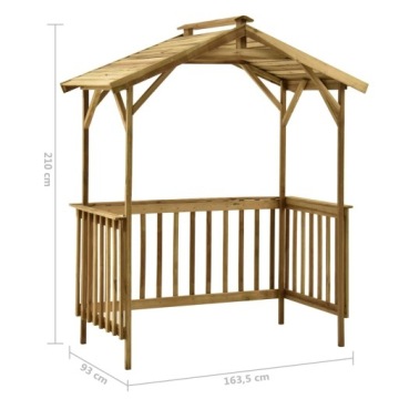 vidaXL Крышка для гриля 163,5x93x210 см