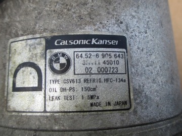 BMW 3 E46 X3 E83 KOMPRESOR KLIMATIZACE 6452 6905643