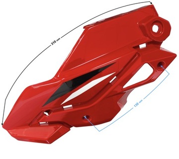Корпус фары, левая часть 1 красный GT 125