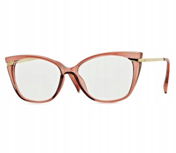 Damskie Okulary PLUSY do Czytania Kocie Oczy