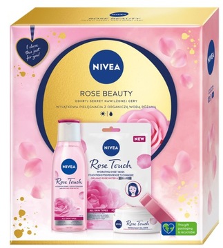 Zestaw kosmetyków prezent na dzień Matki Nivea Rose Beauty
