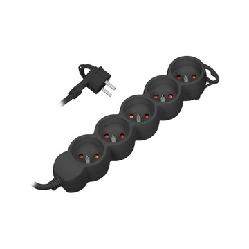 5-жильный удлинительный кабель 2P+Z, 3 м H05VV-F 3x1,0 мм², Im