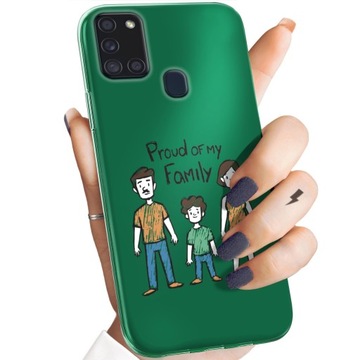 ETUI DO SAMSUNG GALAXY A21S WZORY RODZINA FAMILIA DOM OBUDOWA POKROWIEC