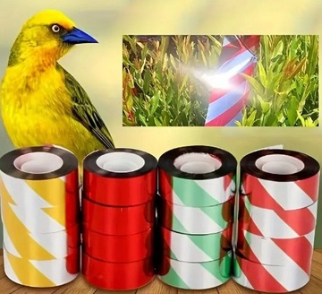 Светоотражающая лента, отпугивающая птиц, кошек, лесных зверей, ворон, 50 м.