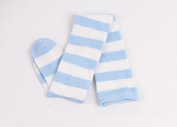 Color Striped Stockings Japanese Over Knee Socks Fashion Women Keep Warm