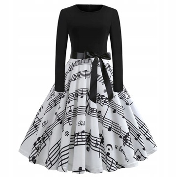 Sukienka w Stylu Retro w Grochy