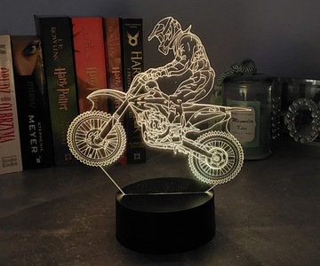 МОТОР 3D СВЕТОДИОДНЫЙ НОЧНИК RGB ЦВЕТА + ПУЛЬТ ДИСТАНЦИОННОГО УПРАВЛЕНИЯ