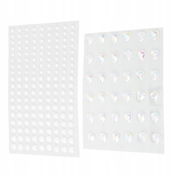 2 листа наклейки для макияжа с искусственным жемчугом