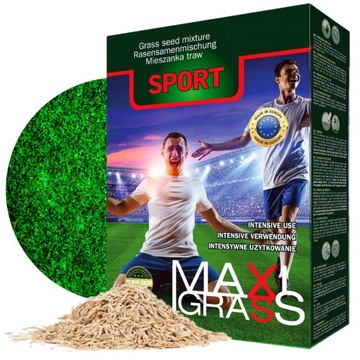 TRAWA NASIONA Sportowa 2kg + Nawóz do trawy na 80m2 DECORATIVE