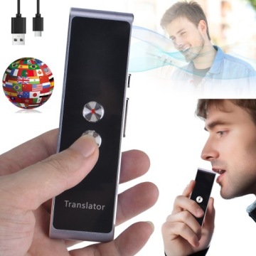 Přenosný Elektronický Tlumočník Translátor Řeči 33+ Jazyků, Dosah 10M, Baterie 800MAH