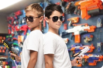 TARCZA ELEKTRONICZNA STRZELNICA DO NERF + PISTOLET