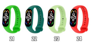 РЕМЕНЬ ДЛЯ БРАЛЕТА ДЛЯ XIAOMI MI BAND 5/6/7 МНОГО ЦВЕТОВ