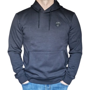 PHILIPP PLEIN SPORT Bluza z kapturem czarna r. M FIPSC605