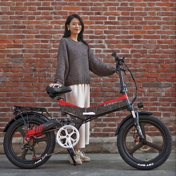 LANKELEISI G650 Складной электрический горный велосипед 500 Вт 12,8 Ач 110 км 35 км/ч