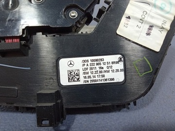 MERCEDES S TŘÍDA W222 PANEL REGULACE SEDADLA LEVÝ PŘEDNÍ A2229051251