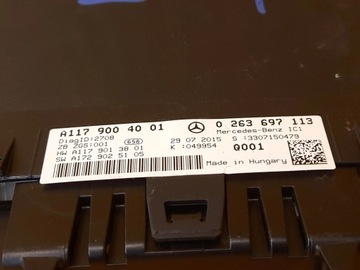 MERCEDES CLA W117 PŘÍSTROJOVÁ DESKA BUDÍKY A1179004001
