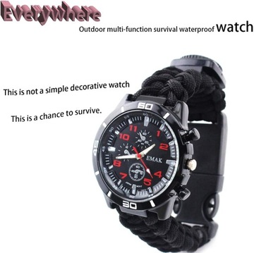 ZEGAREK survivalowy 6W1 EMAK KOMPAS termometr taktyczny