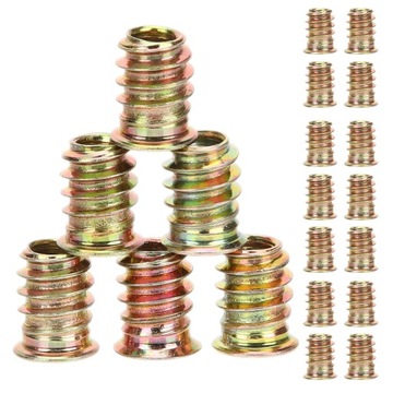 РЕЗЬБОВЫЕ ВСТАВКИ С ГАЙКОЙ ДЛЯ ДЕРЕВА