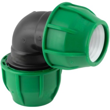KOLANO KOLANKO SKRĘCANE ŁĄCZNIK do łączenia RURY WĘŻA 25mm PE Fi25x25