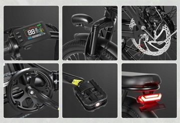 Складной электрический велосипед Samebike 20 дюймов для женщин и мужчин