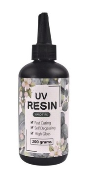 ŻYWICA UV KRYSTALICZNA TWARDA RESIN BIŻUTERIA MODELARSTWO z PL 200 g
