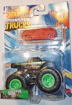 SKELETON CREW Samochodzik Truck Hot Wheels Monster Trucks + Auto Resorak
