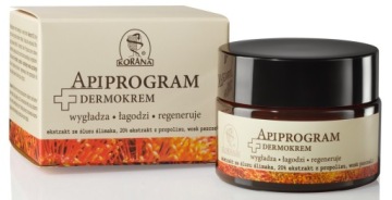 Dermokrem Krem ze śluzem ślimaka propolisem 20% Apiprogram 50 ml wygładza