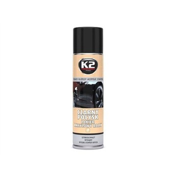 Lakier akrylowy czarny połysk 500ml K2