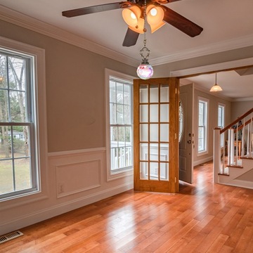 Вентилятор Подвесной светильник Цепочка Хрустальный шар-призма 2 шт.