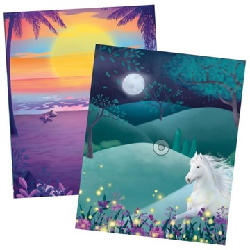 СКЕТЧБУК РАСКРАСКИ ЛОШАДИ ПЛЕНКА С БЛЕСКАМИ + НАКЛЕЙКИ ТАТУ «МИСС МЕЛОДИЯ»