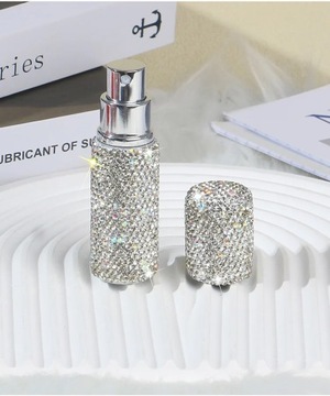 5ml 10ml Portable Perfume Spray Bottle Rhinestone Inlaid Refillable