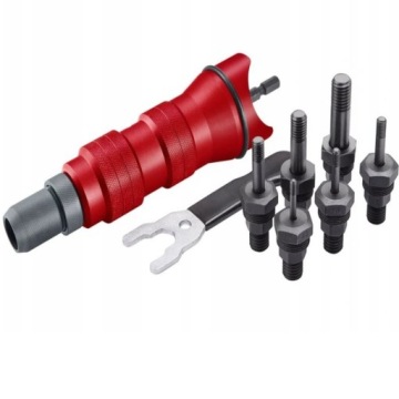 ЗАКЛЕПКА-ГАЙКА ЗАКЛЕПКА М3-М10 ПЕРЕХОДНИК ДЛЯ ДРЕЛ И ОТВЕРТОК