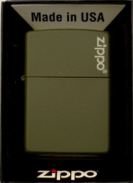 Zapalniczka ZIPPO GREEN MATTE LOGO