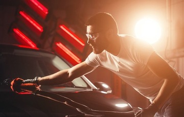 АВТОПОЛИРОВКА ЭЛЕКТРОШЛИФОВАЛЬНАЯ МАШИНА 2400ВТ С РЕГУЛИРОВКОЙ + ГУБКА + ПАСТА