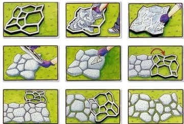 ФОРМА-МАТРИЦА ДЛЯ КАМЕННОЙ МАШИНЫ БЕТОННАЯ ДОРОЖКА 45x40