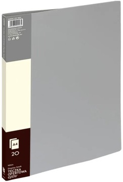 Teczka ofertowa 9002 A 20 koszulek GRAND szara