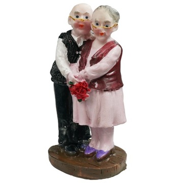 Prezent z okazji Dnia Babci i Dziadka figurka 9 cm dekoracja ozdoba