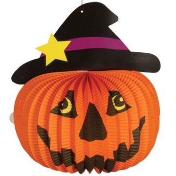 LATARNIA rozeta DYNIA halloween PAPIEROWA