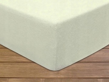 90x200 Простыня на резинке из махрового хлопка, однотонная, гладкая _D