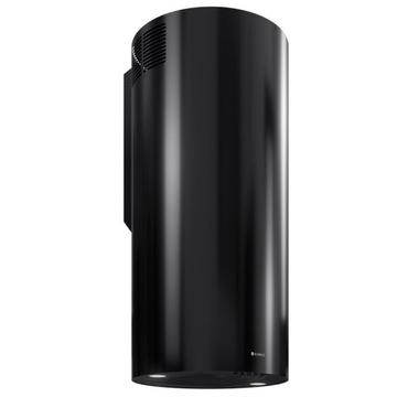 OKAP KUCHENNY PRZYŚCIENNY TUBA Globalo LOBELIO 39 CM CZARNY CICHY 47dB LED