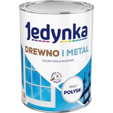 FARBA DO DREWNA I METALU BIAŁY POŁYSK 0.9L EMALIA
