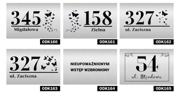 Адресная табличка ДИБОНД 3х32х21 3D МНОГИЕ ДИЗАЙНЫ