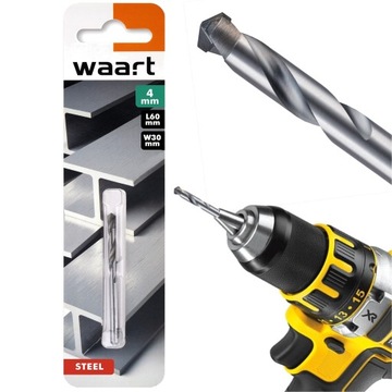 WIERTŁO METALU 4.0 mm WĘGLIK SPIEKANY DO TWARDA STAL TYTAN ŻELIWO